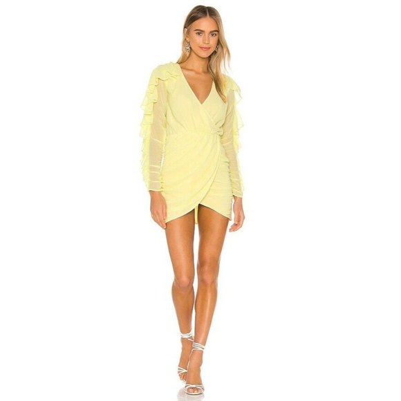 NBD Dresses & Skirts - NBD Indira Mini Dress Pastel Yellow Party Cocktail